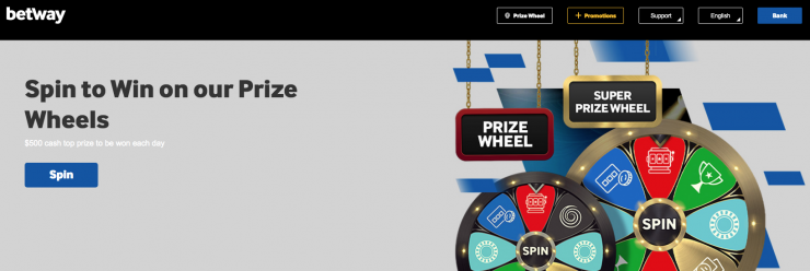 Interac Casinos in Canada like Betway give away free daily prizes.