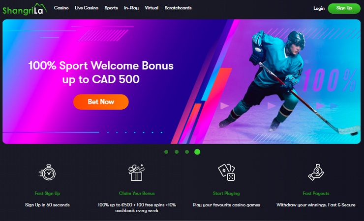 Shangri La Has One Of The Best Welcome Bonuses Available From NHL Betting Sites In Canada