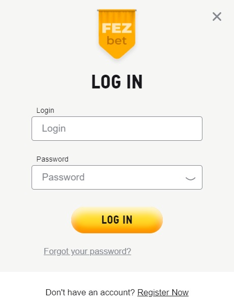 FezBet Bonus Code Login: Enter Username and Password