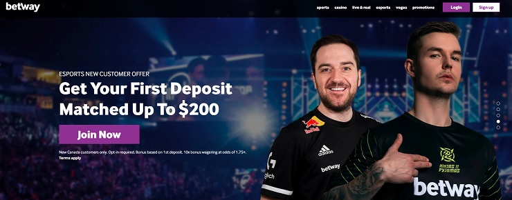 CSGo Betting sites like Betway offer bonuses for new users