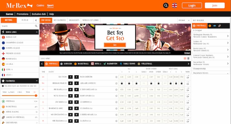 MrRex - Ontario sports betting site with free bets for Ontario punters 
