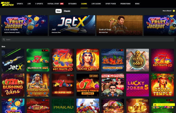 Parimatch - Online Casino in Indonesia with Great Variety of Slots