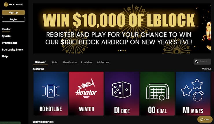 Lucky Block casino for Indonesian players