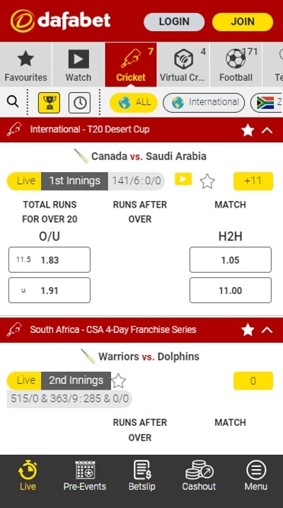 Dafabet – Live Streaming on Major and Minor Sports