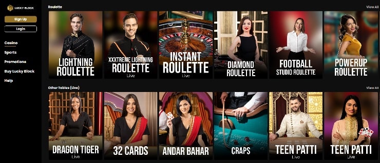 Lucky Block live Roulette India