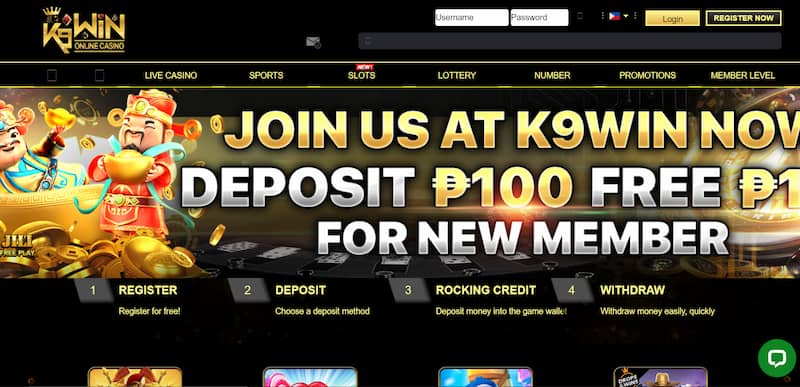 K9win - Top Rated Online Casino in the Philippines for Slot Games