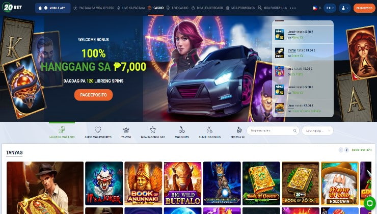 20bet - Online Casino in the Philippines using Gcash