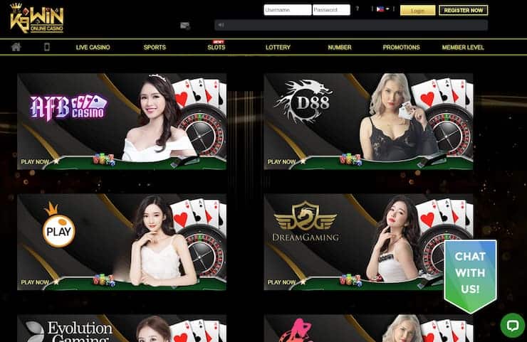 K9Win Live casino roulette