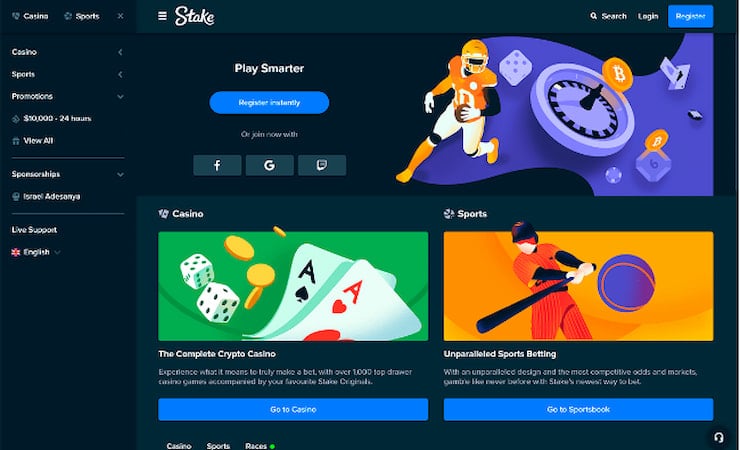 Stake casino review Step 1