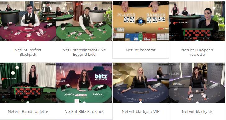 NetEnt Live Casino Games