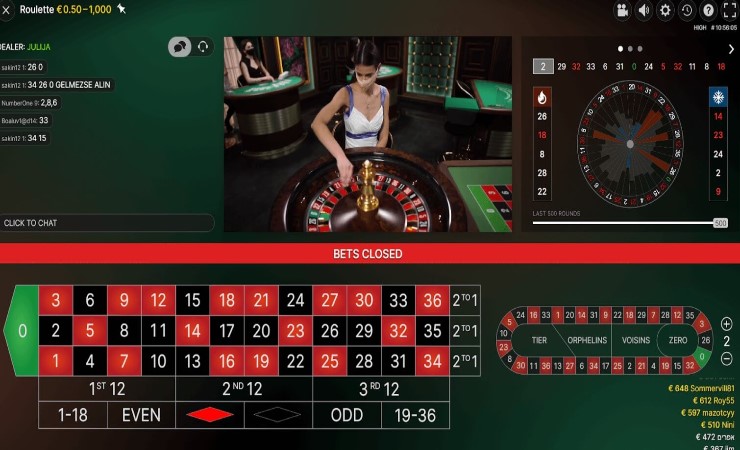Live Roulette Example