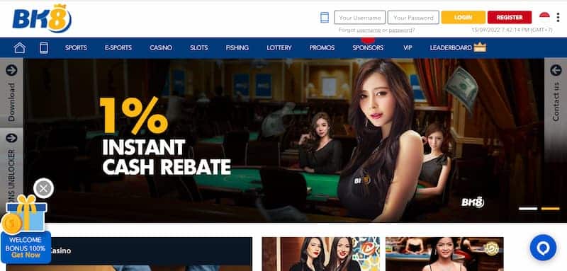BK8 Online Casino Page