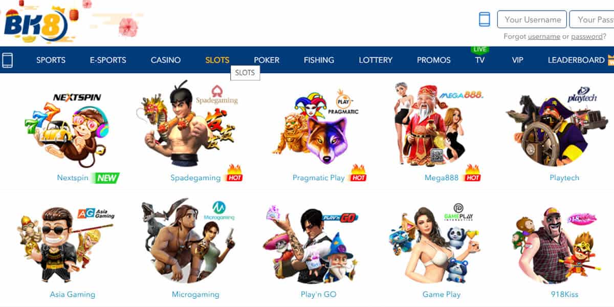 BK8 Online Casino Games Selection