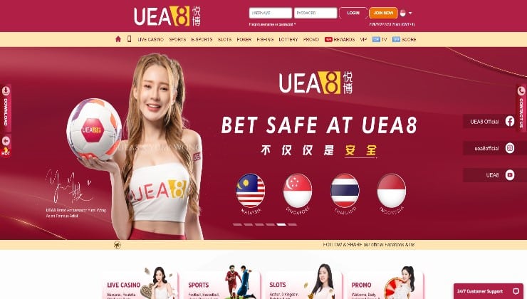 Bet in a safe way at UEA8 Casino