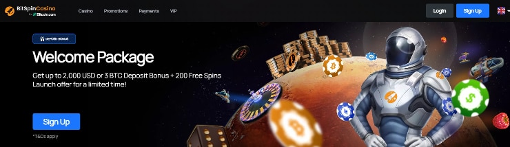 Crypto Casinos - BitSpinCasino