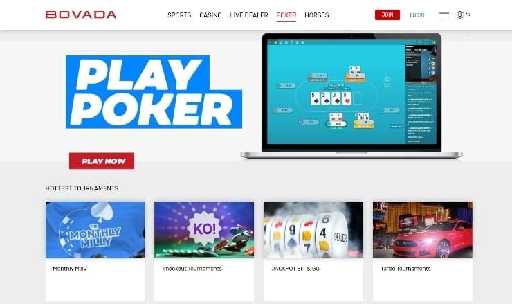 Play Poker at Bovada in Singapore