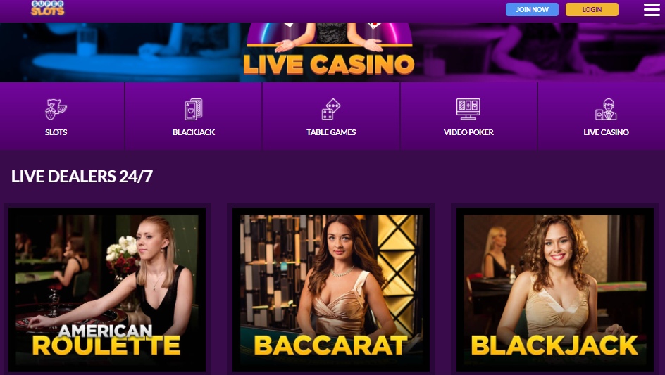 casinos en vivo superslots