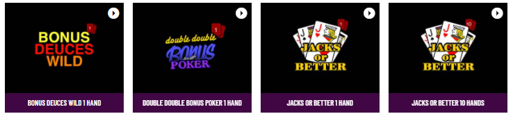juegos de casino video poker online