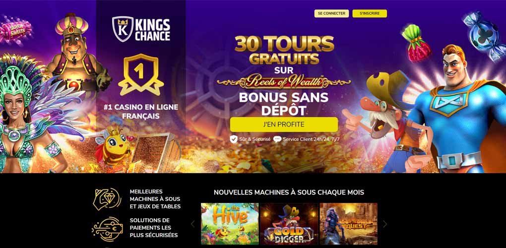 kings chance casino jeux gratuit en ligne