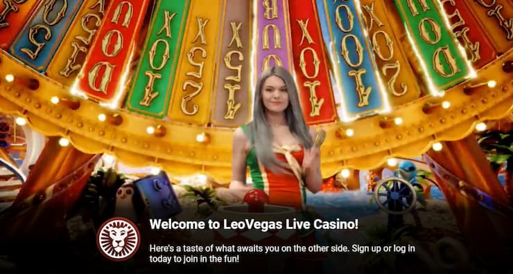 bild på leovegas crazy time live casino spel