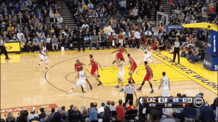 NBA VIDEO: Curry to Iguodala for Reverse Alley-Oop