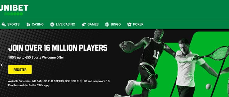 Unibet provides some great free bet, and matched deposit offers