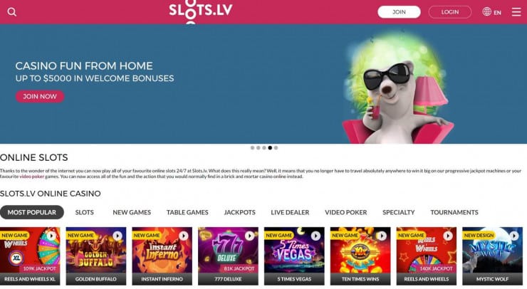 Slots.lv Online Casino