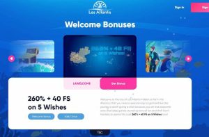 Las Atlantis casino online welcome bonus