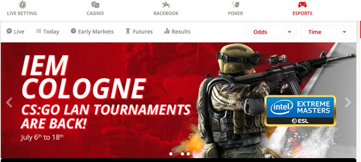 BetOnline is well versed when it comes to live betting for CS:Go