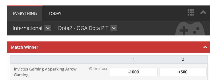Intertops is always trying to find new ways to push Dota 2 as a betting option