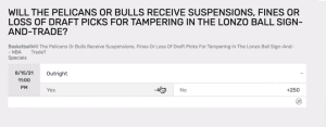 Oddsmakers have Chicago Bulls odds on to face repercussions for Lonzo Ball trade