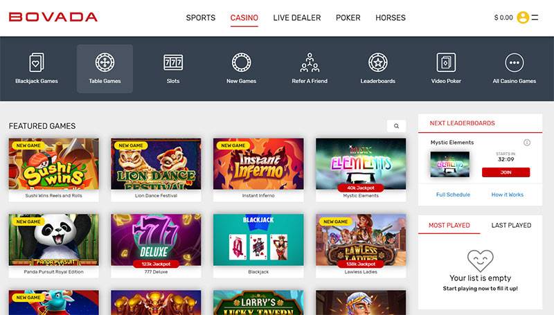 Bovada – America’s Most Trusted Online Sportsbook and Casino Recently Added Vanilla Card