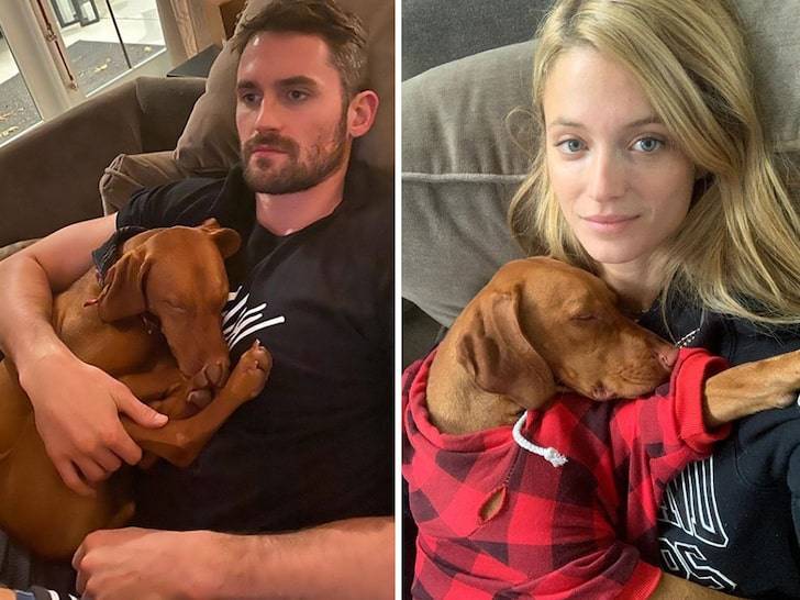 Kevin Love celebrates his 33rd birthday with fiancée Kate Bock