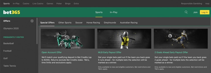 Bet365 Special Offers