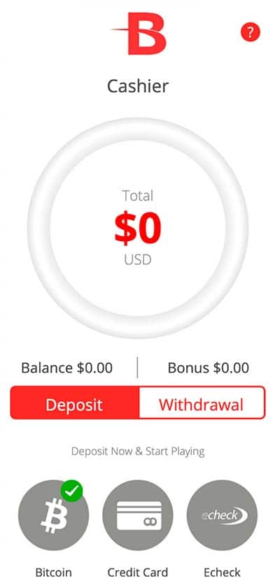 BetOnline app deposit funds