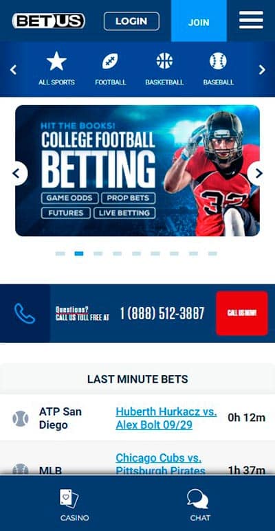 BetUS sports betting App