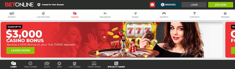 BetOnline signup - Best Pai Gow Online Casinos - image