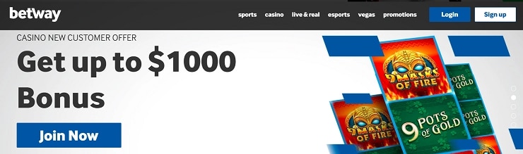 Get up to $1,000 in free bonus cash with a bonus code at Betway in Canada