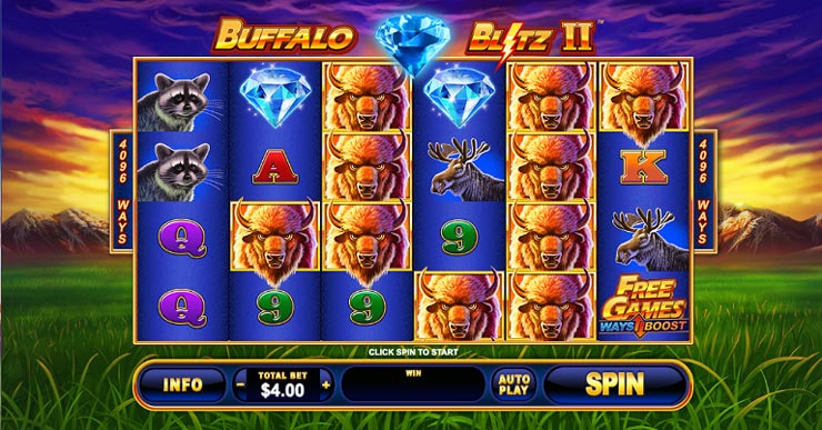 Example of an online slot available in Quebec: Buffalo Blitz II