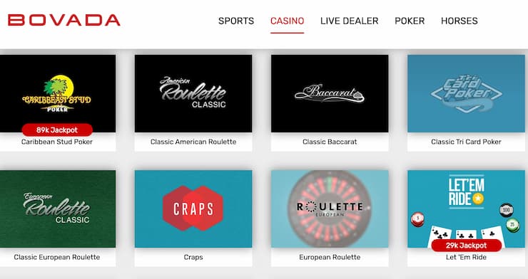 Bovada - best online casino for real money
