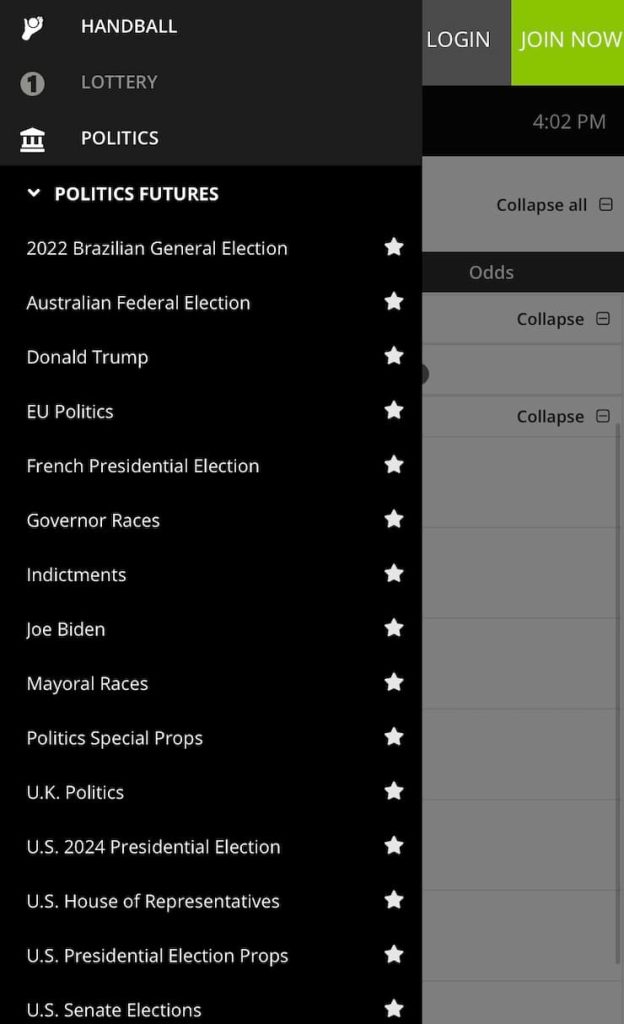 election betting sites