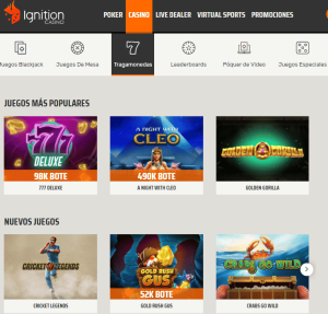 ignition casino tragamonedas gratis online