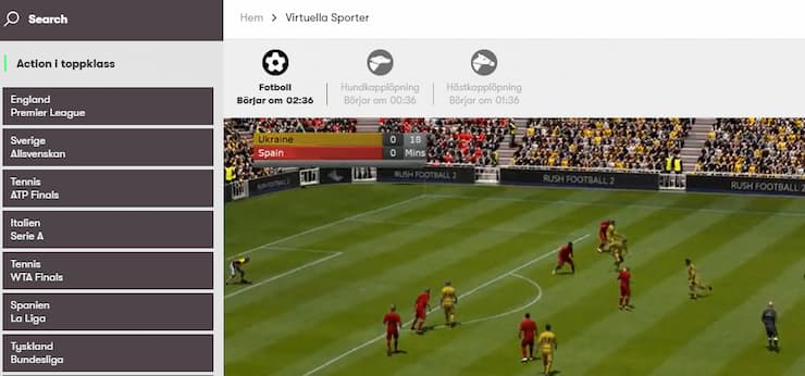 virtuell sport betting utan konto
