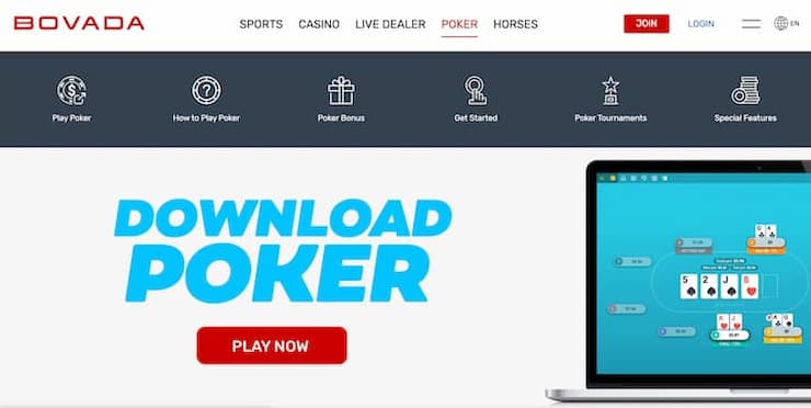 Bovada Online Poker Homepage
