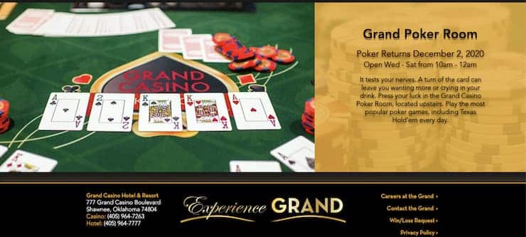 Grand Casino Resort Homepage