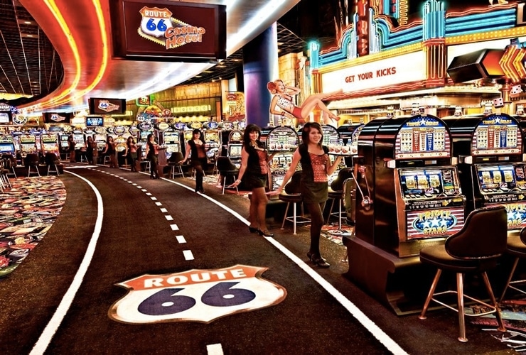 Route 66 Casino Floor with Slots