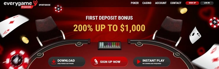 Everygame Poker Bonus Banner