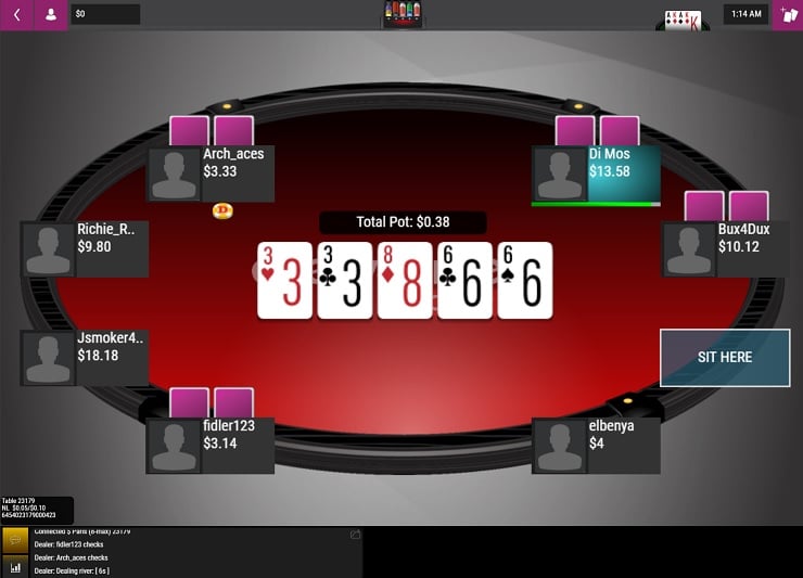 Everygame Poker Table - Kentucky Poker Online