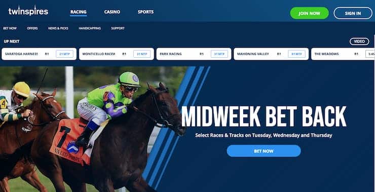 TwinSpires is one of the best Louisiana horse racing betting sites