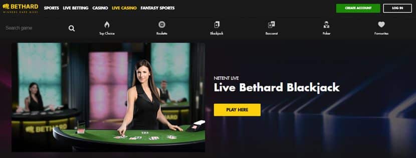 bethard casino blackjack Canada